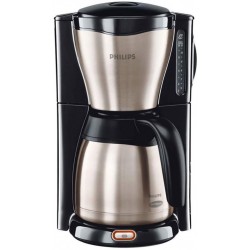 Philips Cafetière Isotherme HD Noir Inox Métal 1000W 15 Tasses 7546/20