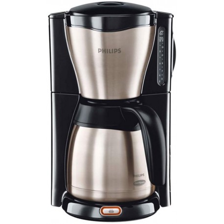 Philips Cafetière Isotherme HD Noir Inox Métal 1000W 15 Tasses 7546/20