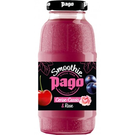 Pago Smoothie Cerise Rose Cassis 20cl (pack de 12)