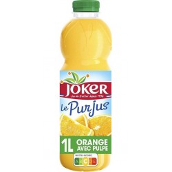 Joker Le pur jus - Jus d'orange avec pulpe 1 L