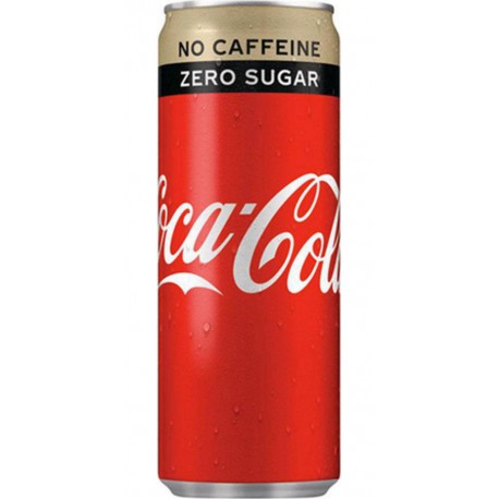 Coca-Cola Zero Sans Caféine 25cl (lot de 4 packs de 6 soit 24 canettes)