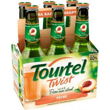 Twist Tourtel Bière sans alcool Pêche 6 x 27,5 cl