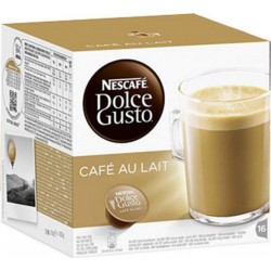 Dolce Gusto Café au Lait x16 (lot de 4 boîtes de 16 soit 64 capsules)