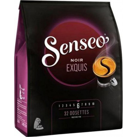 Douwe Egberts Senseo Noir Exquis (lot de 64 dosettes)