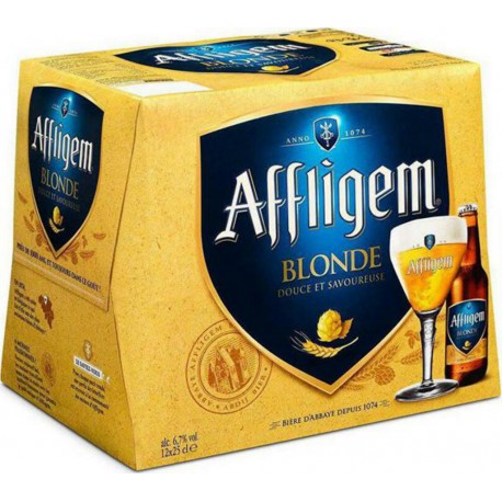 Affligem Bière blonde 6.7% 12 x 25 cl 6.7%vol. (pack de 12)