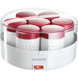 Severin Yaourtière - Fromagère Yaourtière JG3519 7 pots + 7 supplémentaires