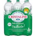 Cristaline Eau de source gazeuse 6 x 1,5 L