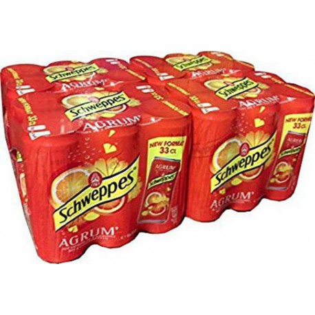 Schweppes Agrum’ Zéro 33cl (pack de 24)