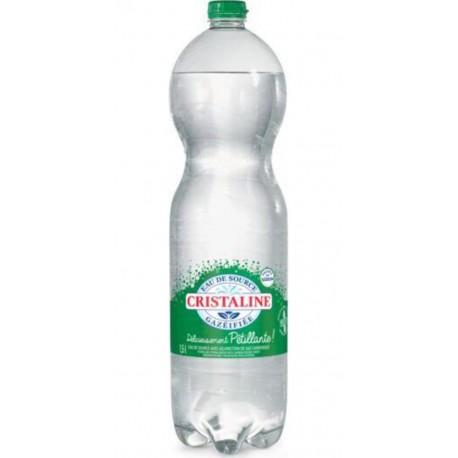 Cristaline Eau de source gazeuse 1,5L