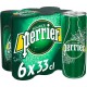 Perrier Eau minérale gazeuse 6 x 33 cl