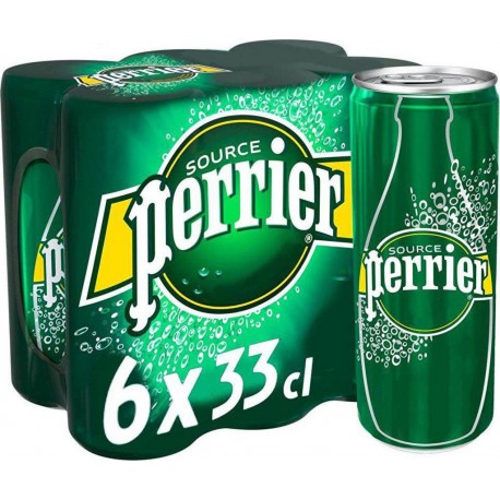 Perrier Eau minérale gazeuse 6 x 33 cl