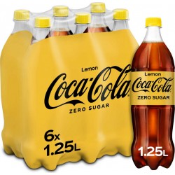 Coca-Cola PET ZERO LEMON 6x1,25L (pack de 6)