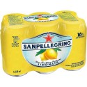 San Pellegrino Eau minérale gazeuse saveur citron 6 x 33 cl