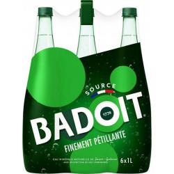 Badoit Eau minérale gazeuse 6 x 1 L