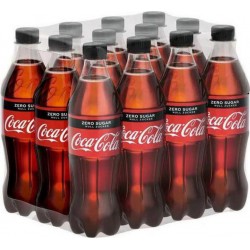 Coca-Cola Zero 50cl (lot de 2 packs de 12 soit 24 bouteilles)
