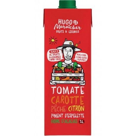 Hugo Le Maraîcher TOMATE CAROTTE PECHE CITRON 1L