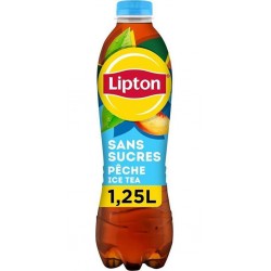 Lipton Thé Pêche ICE TEA Zero sans sucres 1,25L