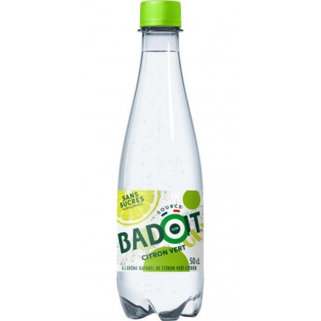Eau gazeuse Badoit Citron vert 50cl (pack de 6)