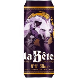 La Bête Ambrée 8%vol 50cl (lot de 48 canettes)