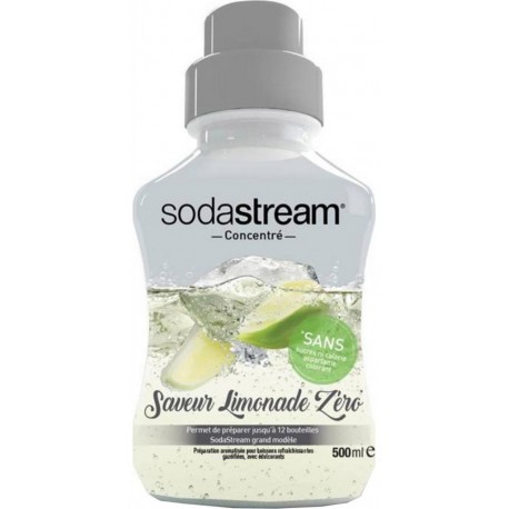 Sodastream Concentré Saveur Limonade Zéro 500ml (lot de 6 flacons)