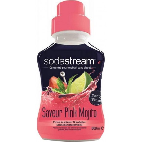 Sodastream Concentré pour Cocktail sans Alcool Saveur Pink Mojito 500ml (lot de 3 flacons)