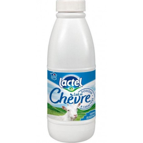 Lactel Lait de Chèvre Demi-écrémé 1L