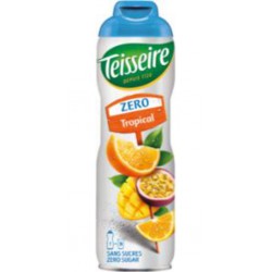 Teisseire Zéro Sucre Sirop Tropical 60cl (lot de 6 bouteilles)