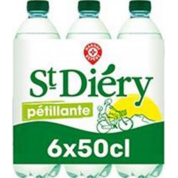 St Diery Eau minérale gazeuse St-Diery Naturelle 6x50cl