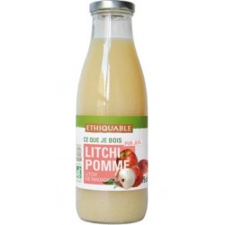 ETHIQUABLE PUR JUS LITCHI POMME BIO 75CL