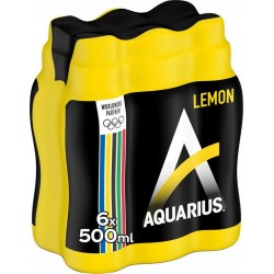 AQUARIUS LEMON CITRON 50cl (lot de 4 packs de 6 soit 24 bouteilles)