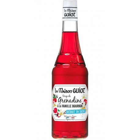 NC Sirop de grenadine Maison Guiot Saveur vanille Bourbon 70cl