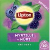 LIPTON Thé vert myrtille mûre (la boite de 20 sachets)