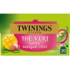 TWININGS Thé vert Mangue Litchi (la boite de 20 sachets)