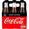 Coca-Cola sans sucres 25cl (pack de 6)