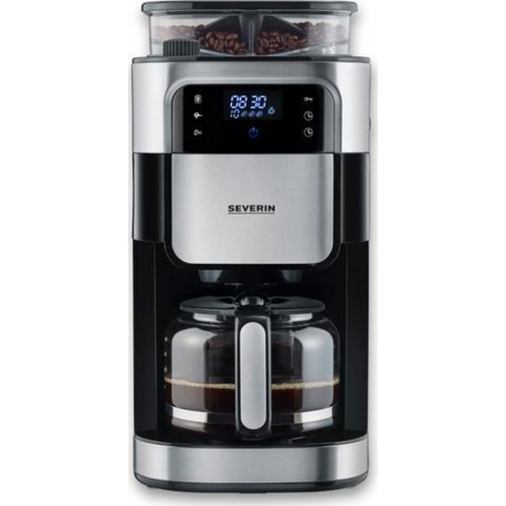 Severin Cafetière avec broyeur intégré programmable 15 tasses 1000W - ka4810
