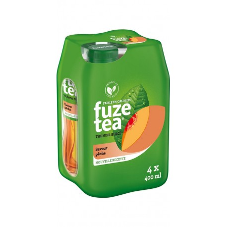 FUZE TEA Boisson Thé Glacé Pêche 4x40cL