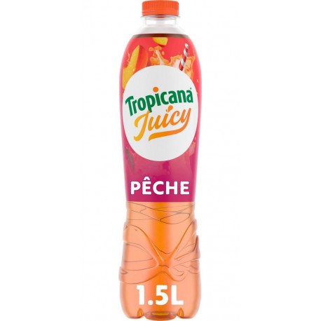 TROPICANA Boisson Juicy Pêche 1,5L