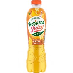 TROPICANA Boisson Juicy Ananas Mangue et Vanille 1L