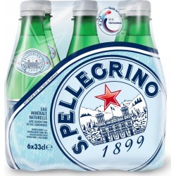 San Pellegrino Eau minérale gazeuse 6 x 33 cl